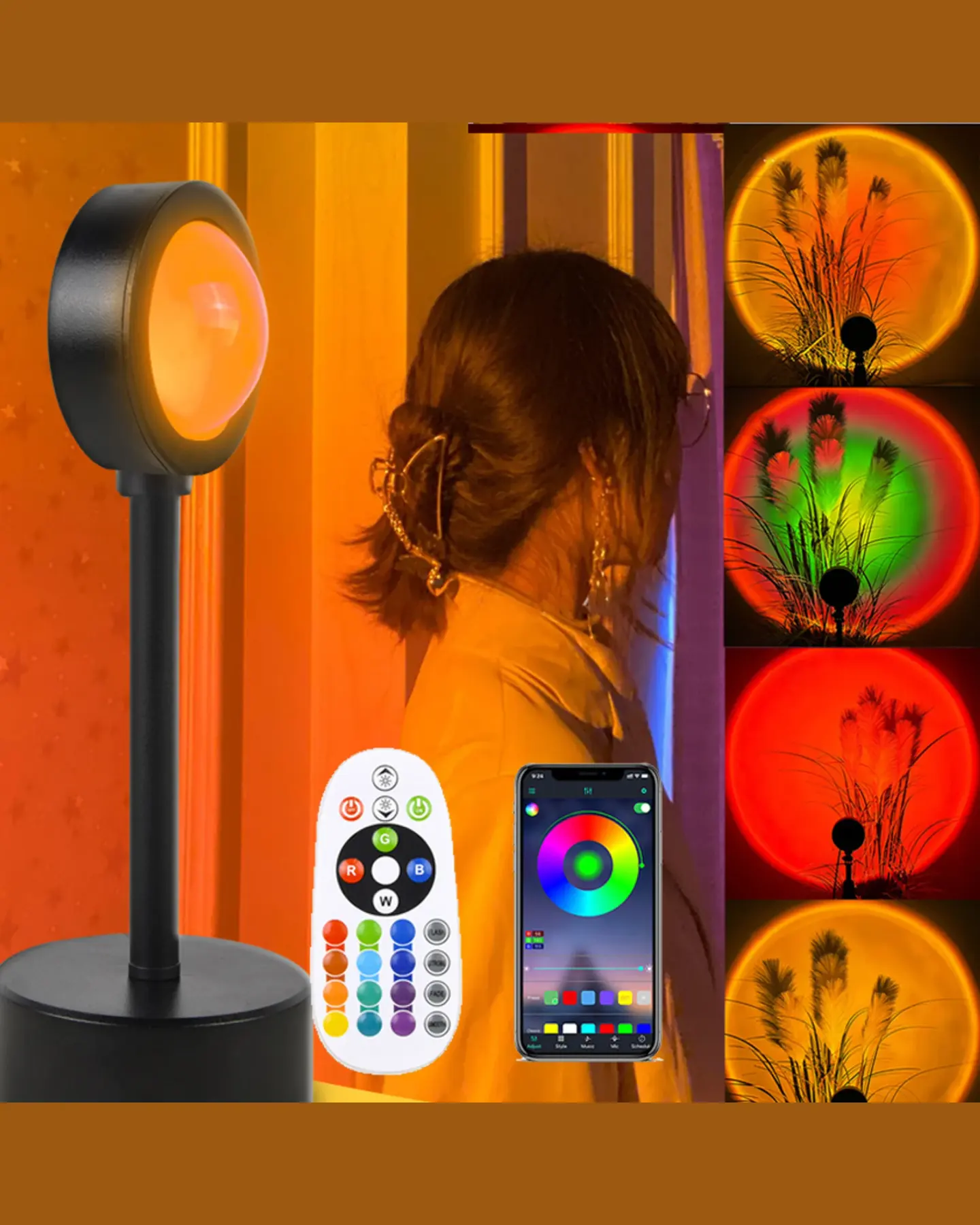 Sunset Glow Projection Lamp, view 3