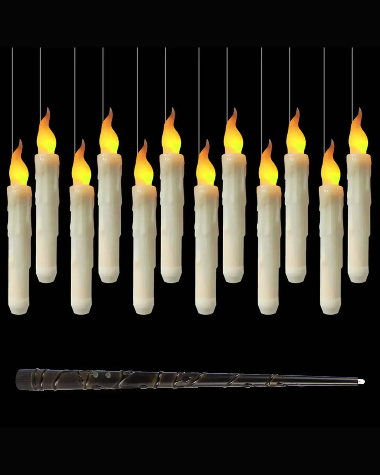 Floating Candles with Wand (12-Pack), view 3