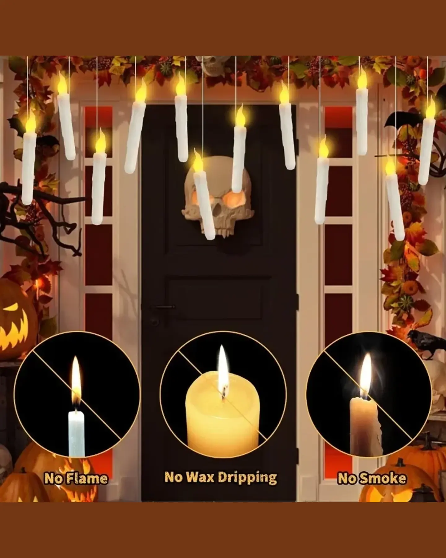 Floating Candles with Wand (12-Pack), view 5