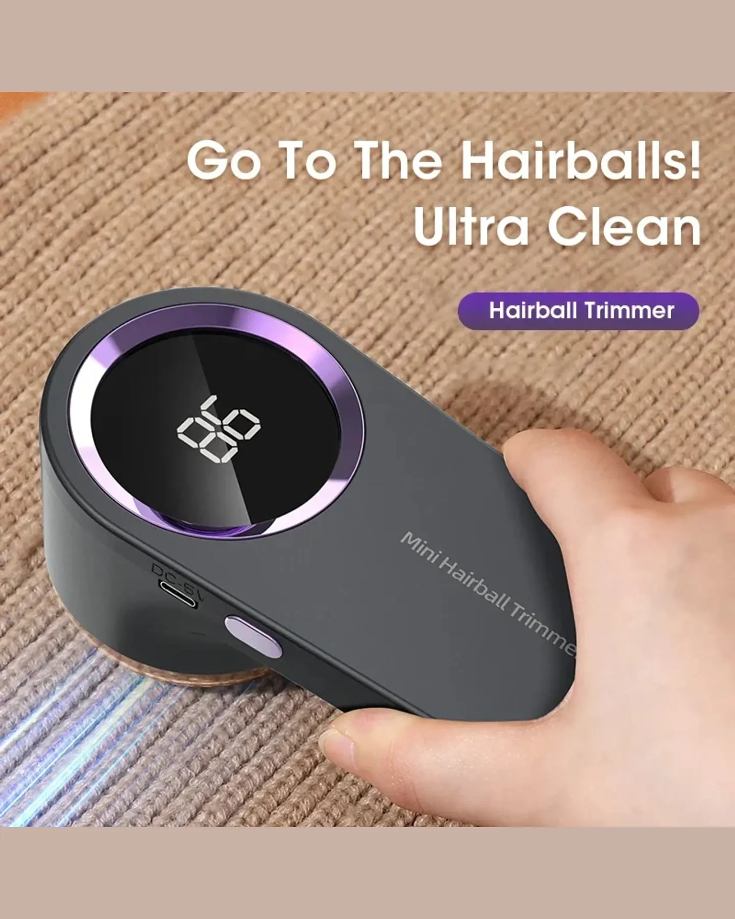 Rechargeable Fabric Shaver, view 3