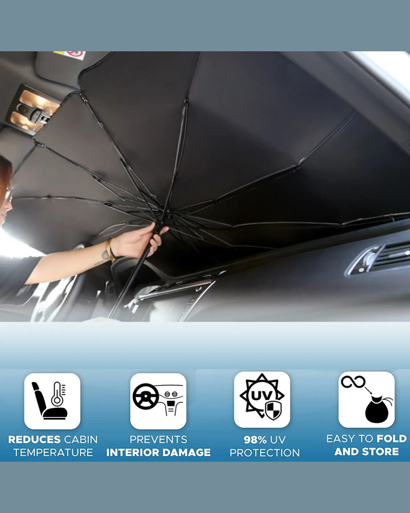 Windshield Sun Shade Umbrella