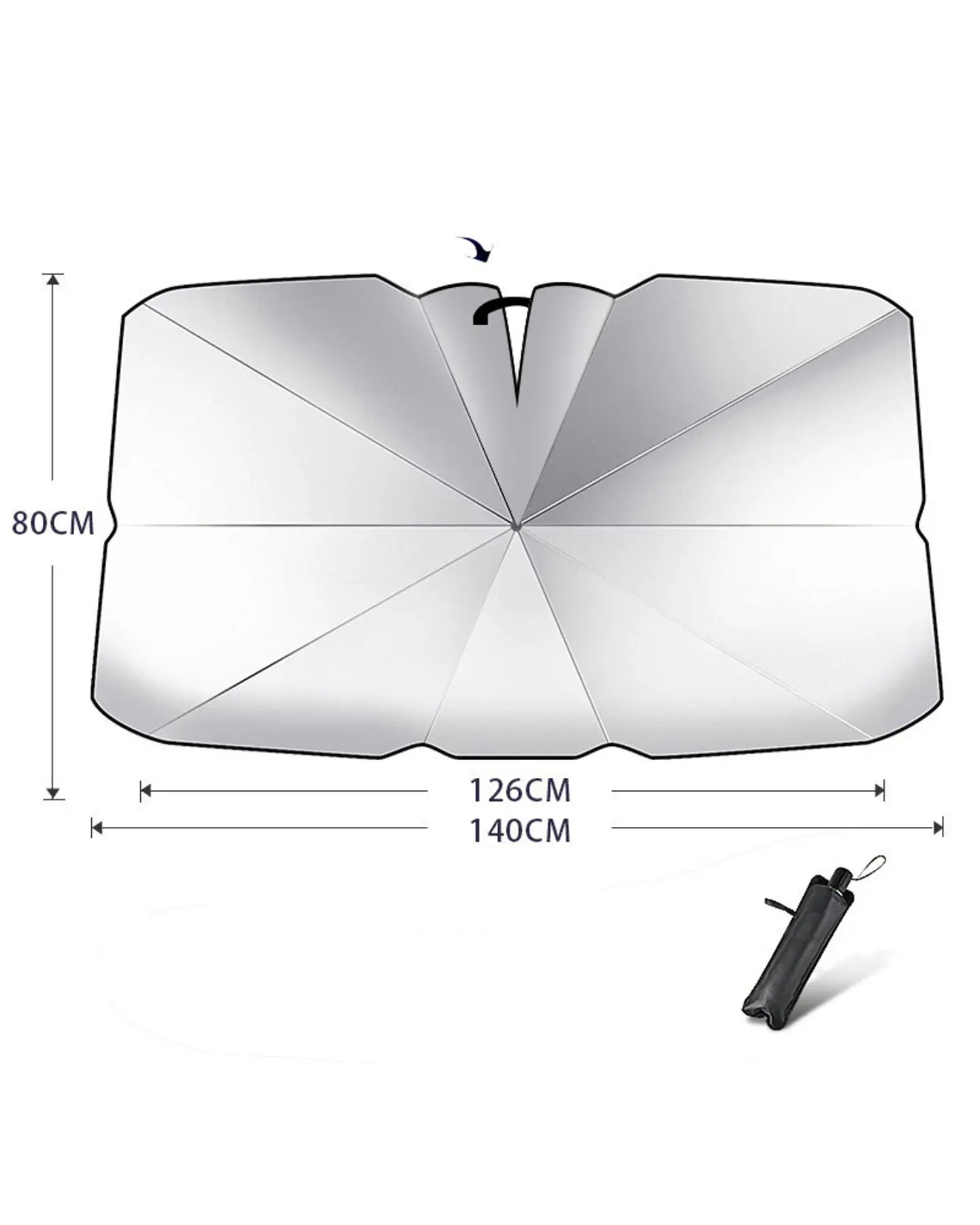Windshield Sun Shade Umbrella, view 3