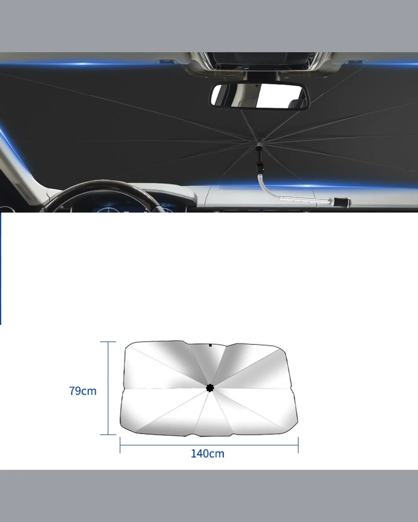 Windshield Sun Shade Umbrella, view 4
