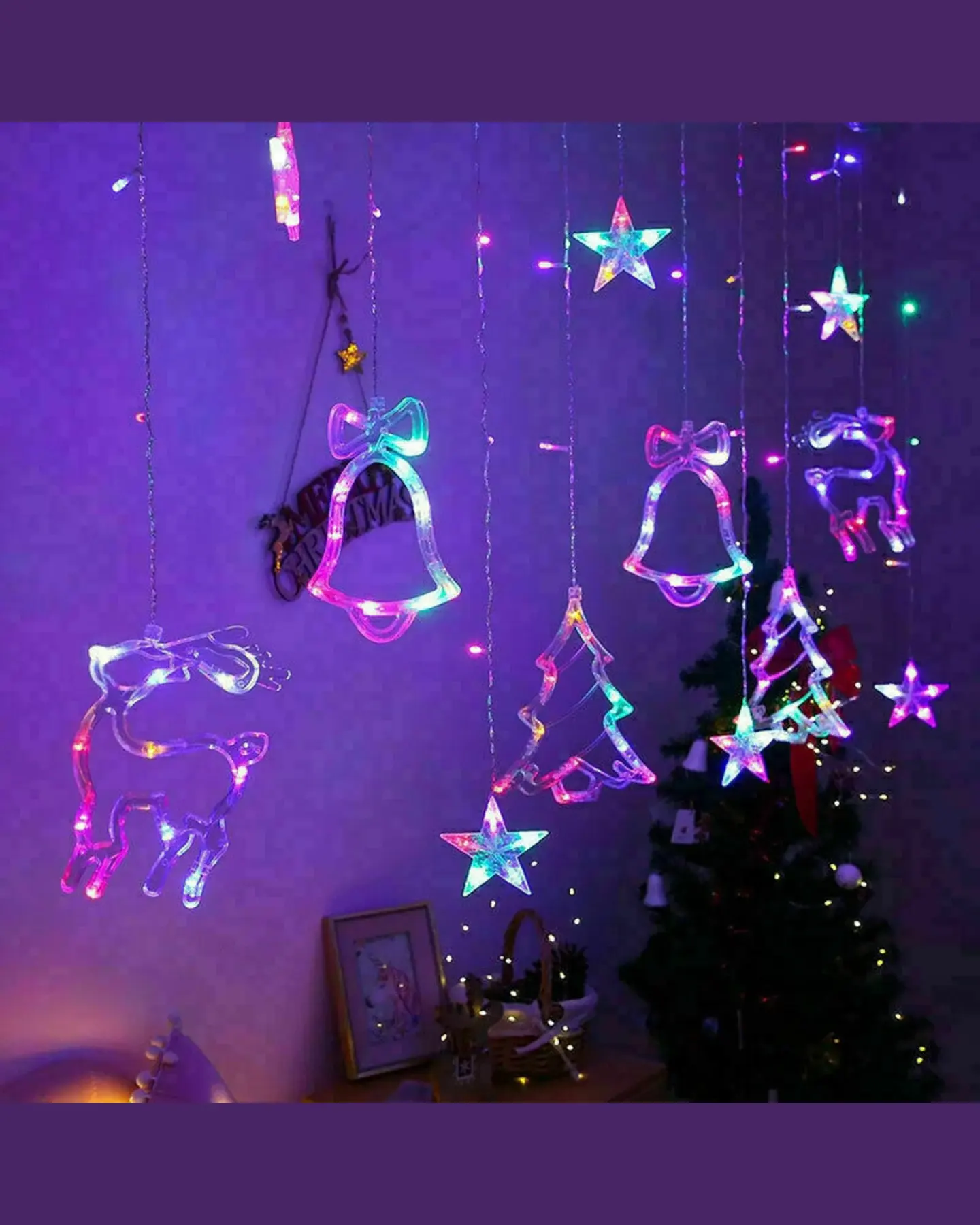 Window Curtain Fairy Lights, view 4