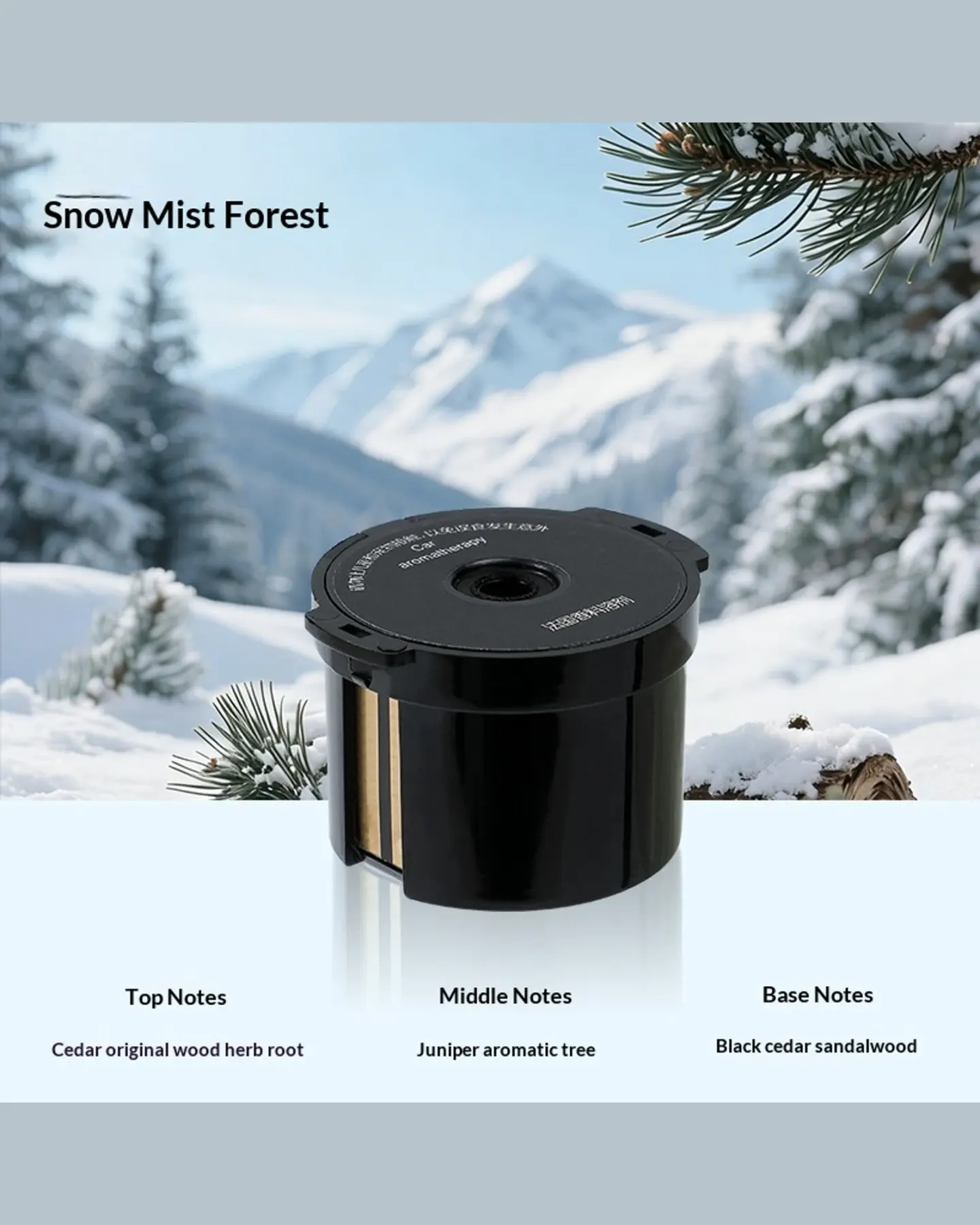 Whisper Mist Waterless Car Scent Diffuser with Ambient Light, view 2