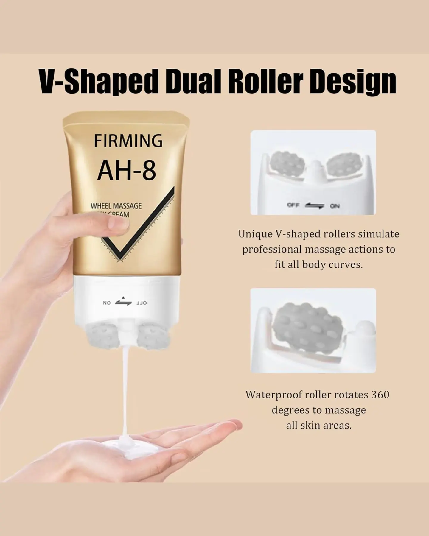 Firming Neck Cream with Double Massage Roller, 120 g, view 2