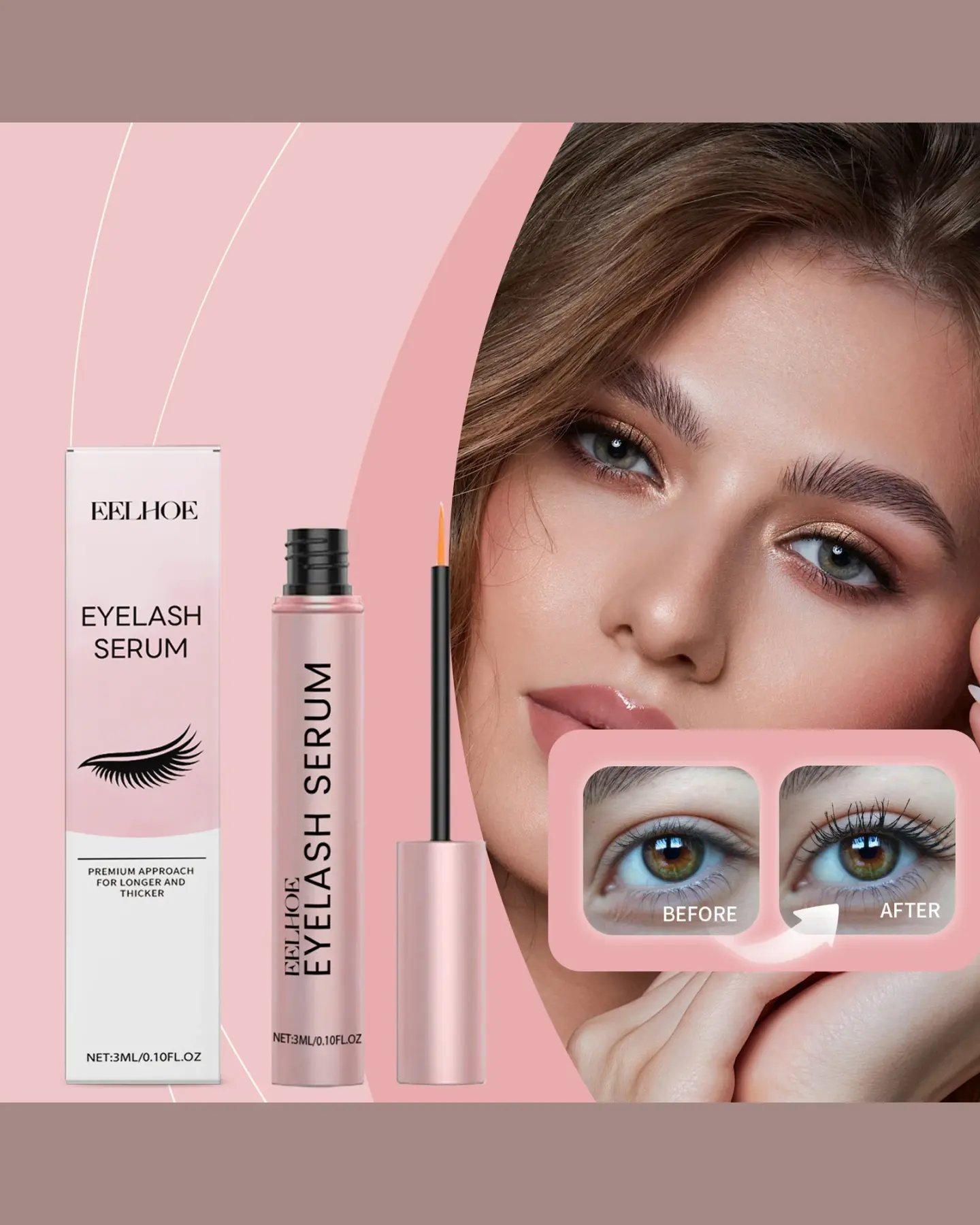 Lash Conditioning Serum for Longer-Looking Lashes, 3 ml
