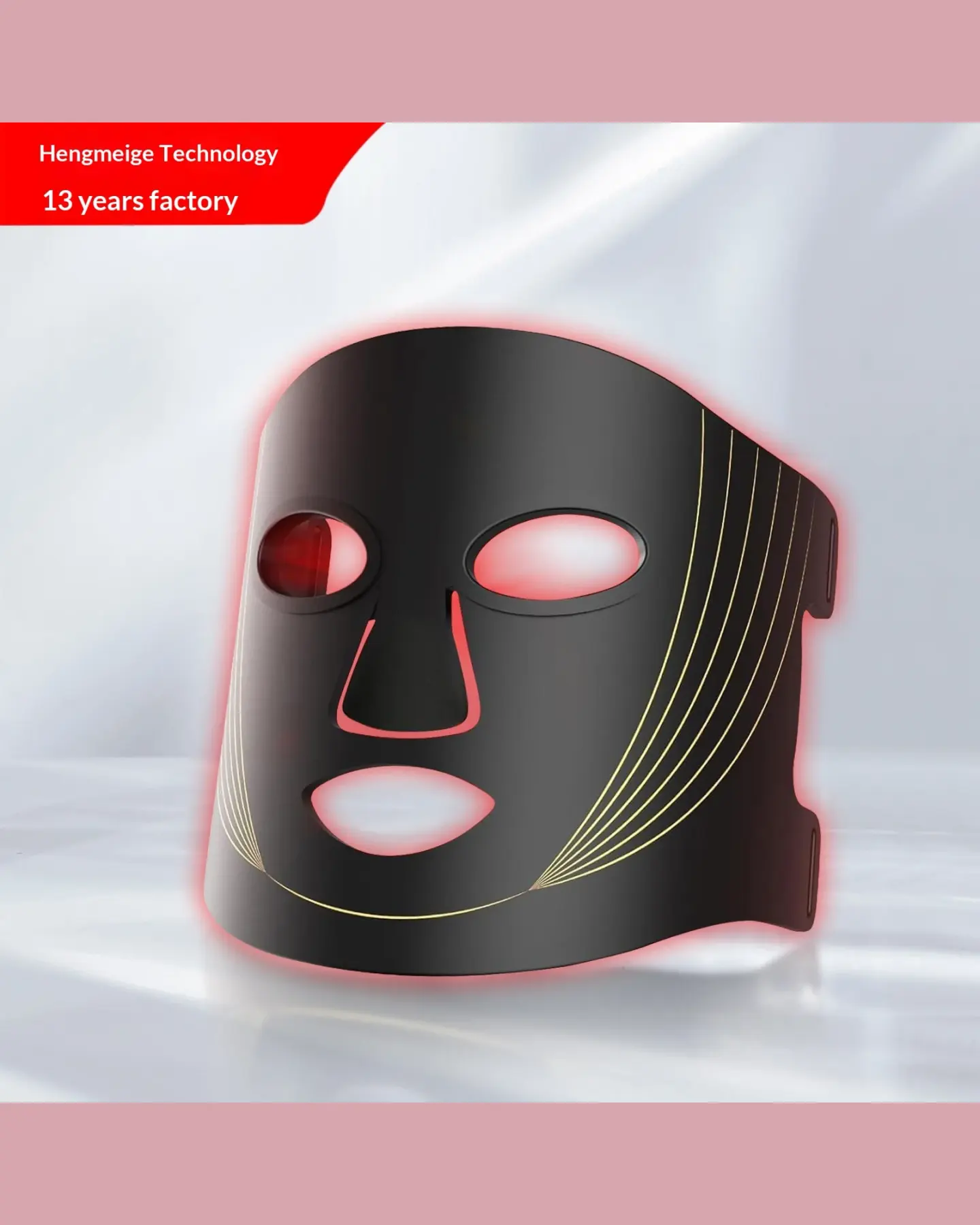 LED Light Face Mask with 7 Colors, Rechargeable Silicone Mask