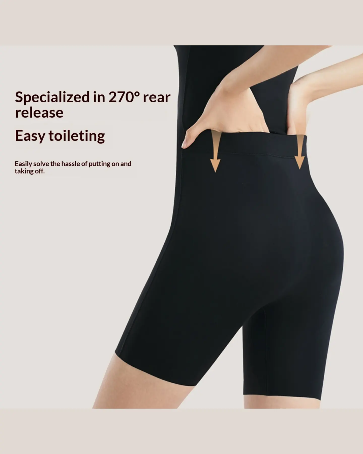 Tummy Control Shapewear Bodysuit with Butt Lift, Seamless, view 5