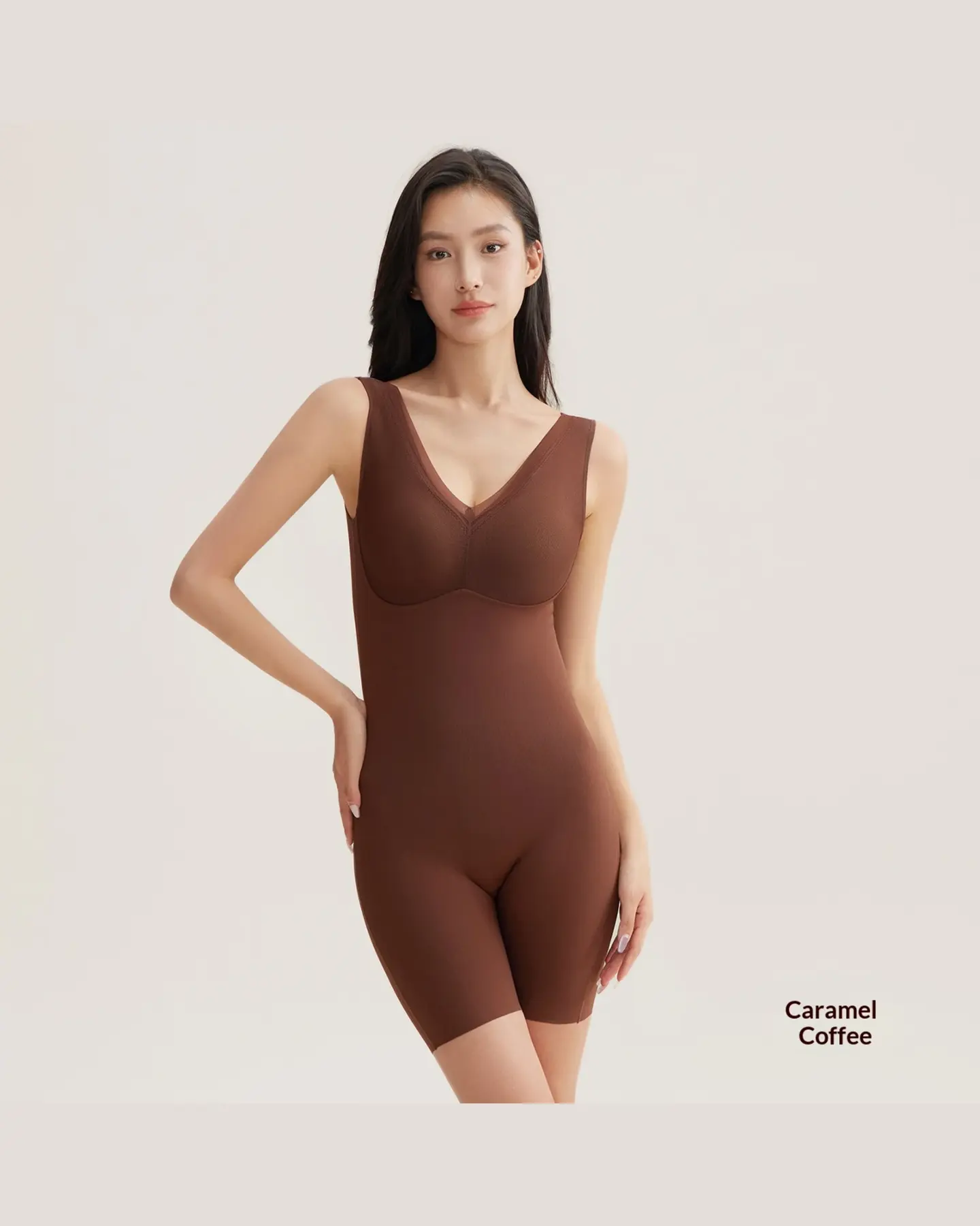 Tummy Control Shapewear Bodysuit with Butt Lift, Seamless, view 6