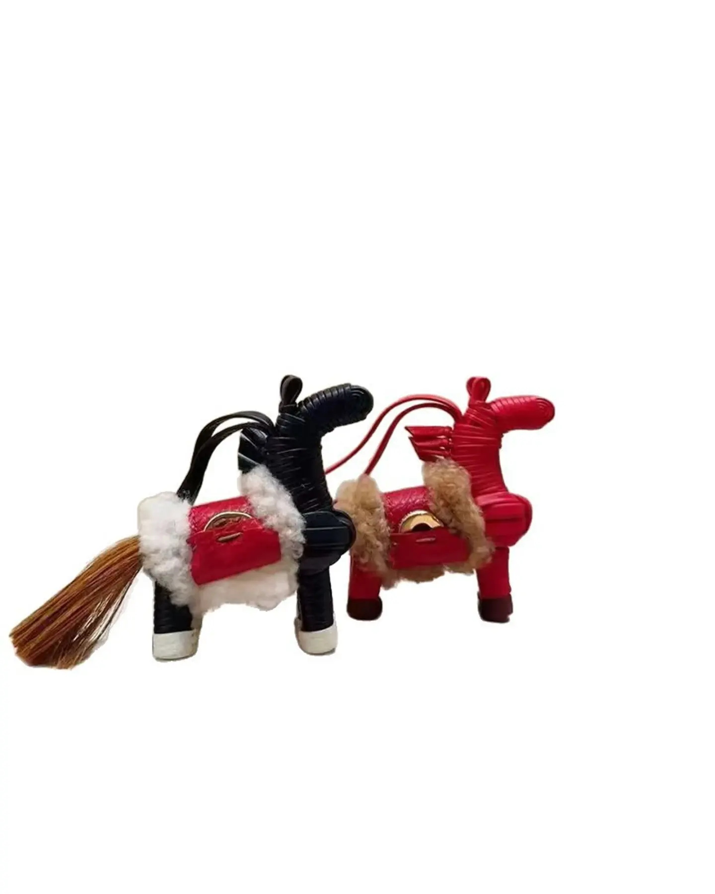 Faux Fur Pony Bag Charm with Gift Box, view 2