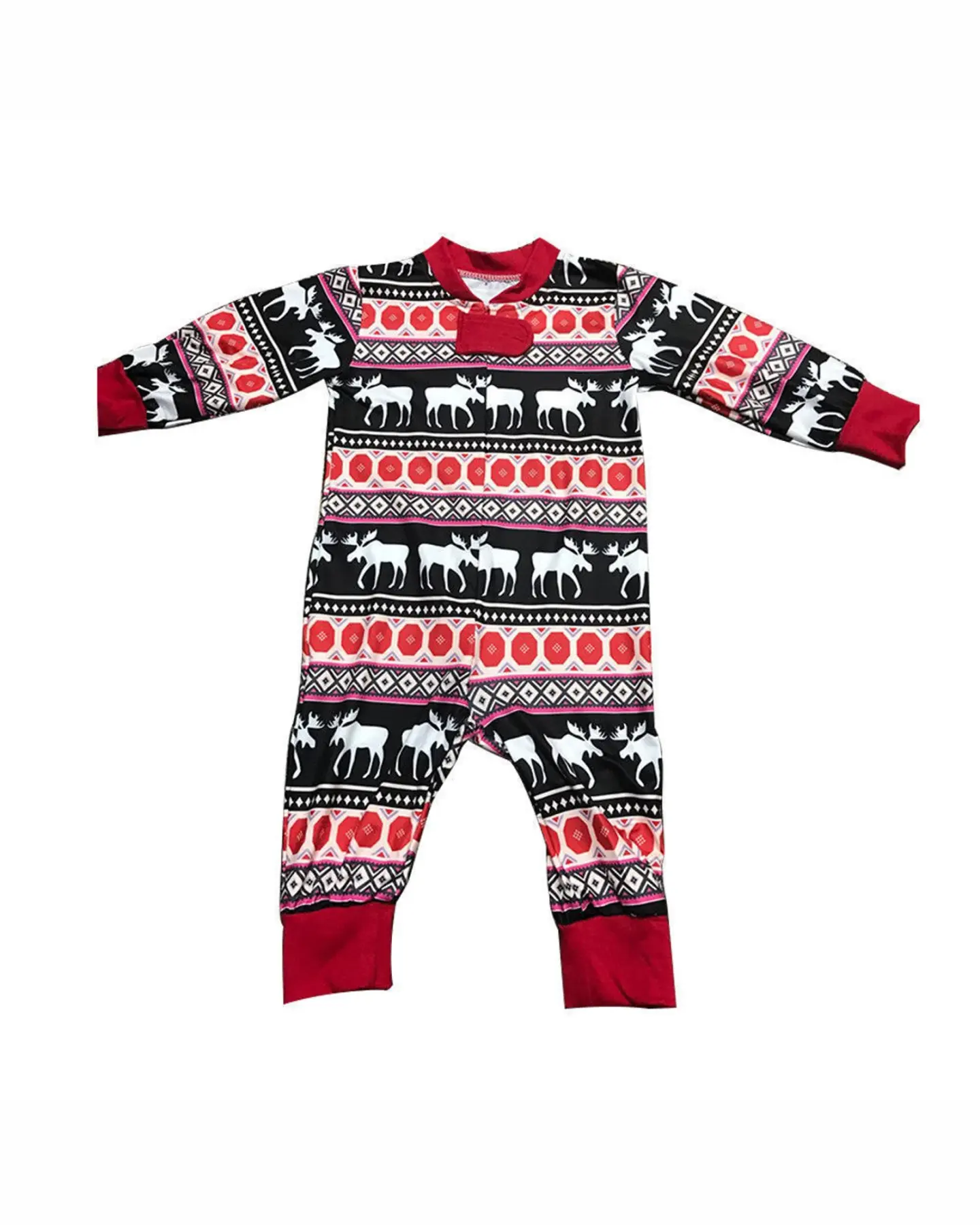 Matching Family Christmas Pajamas, Moose Plaid Sets for All Ages, view 6