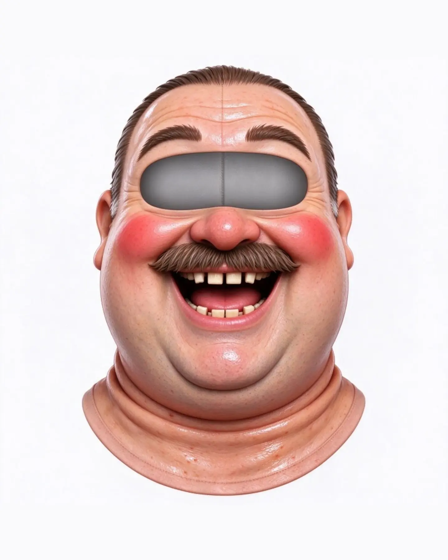 Funny Realistic Face Ski Mask, Novelty Knit Balaclava, view 9