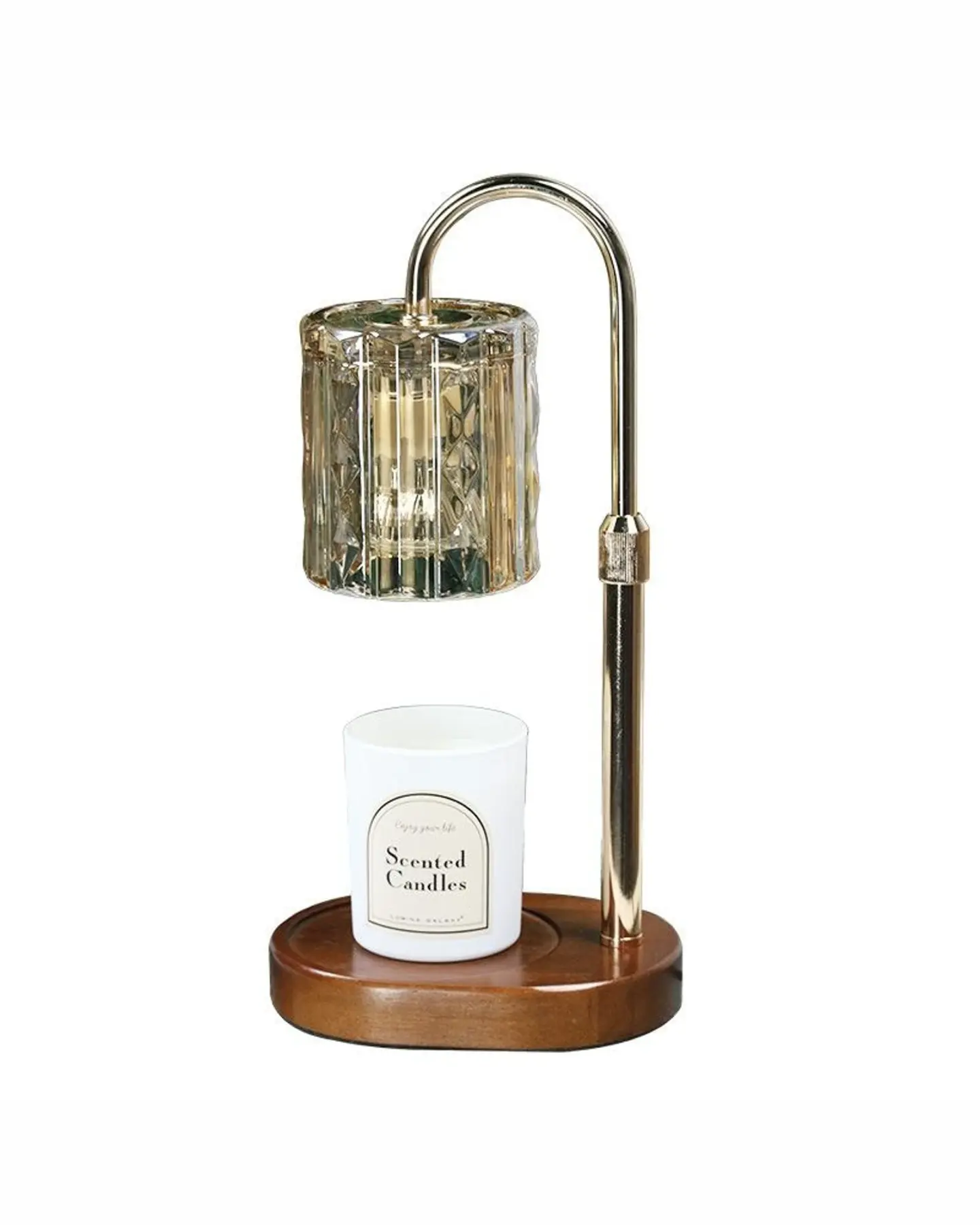 Dimmable Candle Warmer Lamp with Timer, Flame-Free Candle Melter, view 6