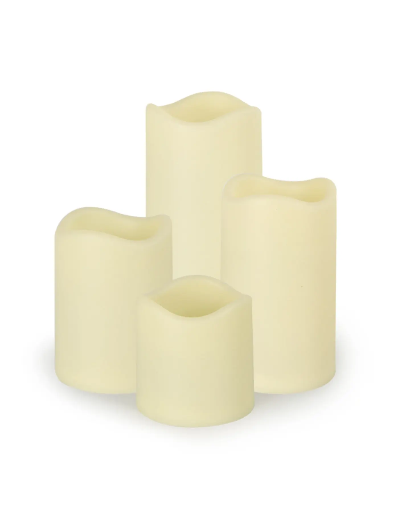 Flameless LED Pillar Candles, Set of 4 with Remote & Timer, view 6