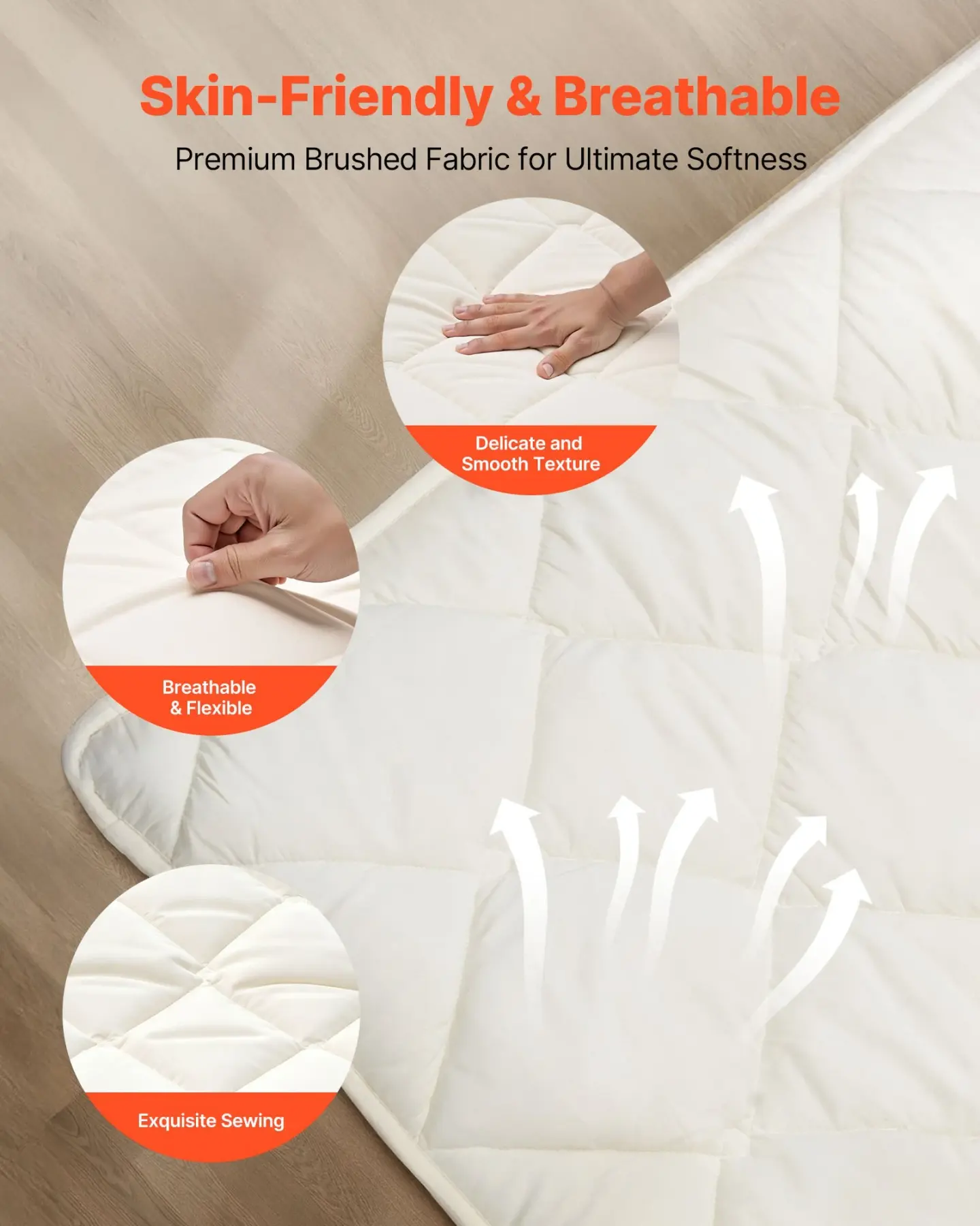 Japanese Floor Mattress, Queen Foldable Tatami Futon with Memory Foam, view 5