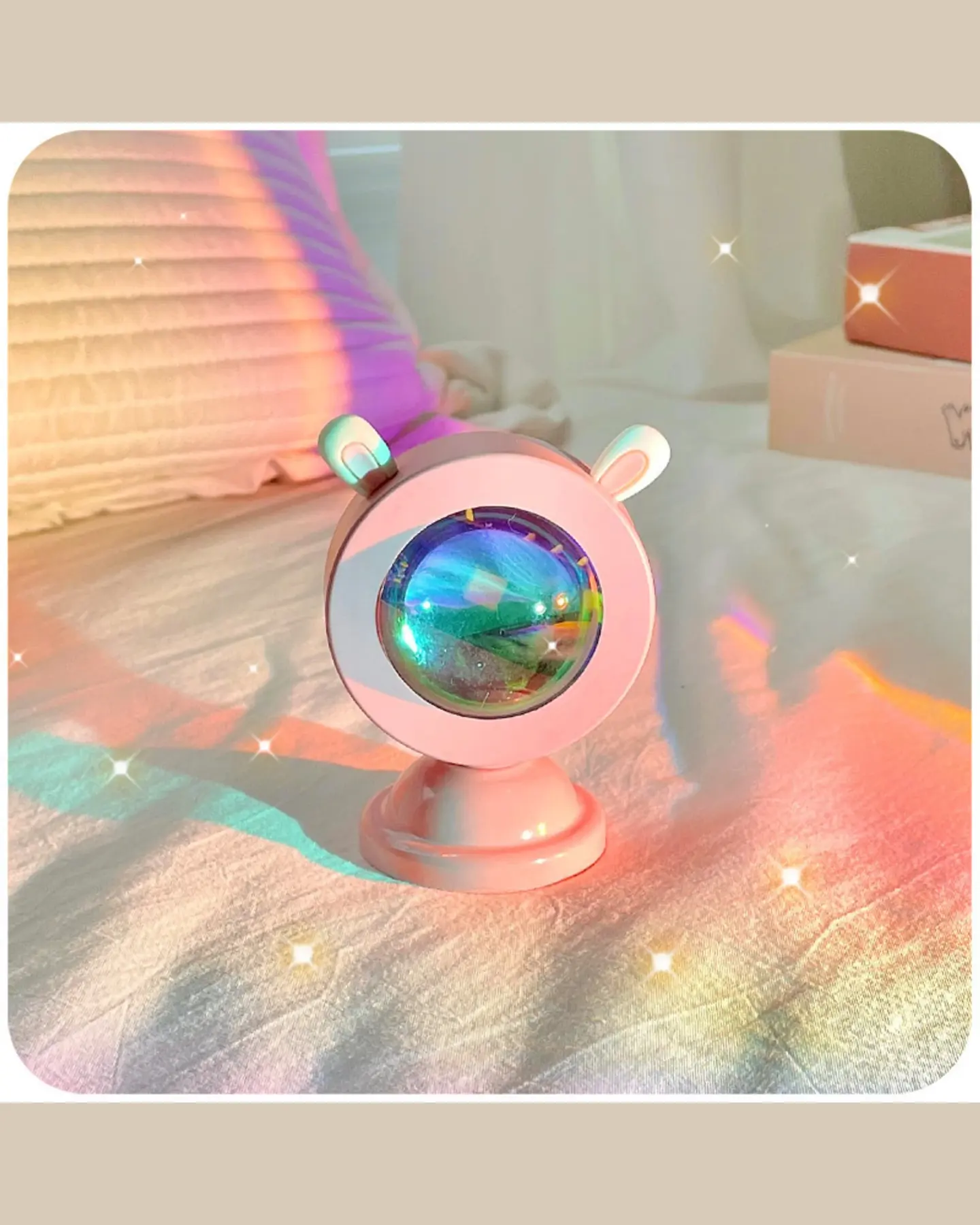 Cute Sunset Projection Lamp, USB Rainbow Mood Light, view 7