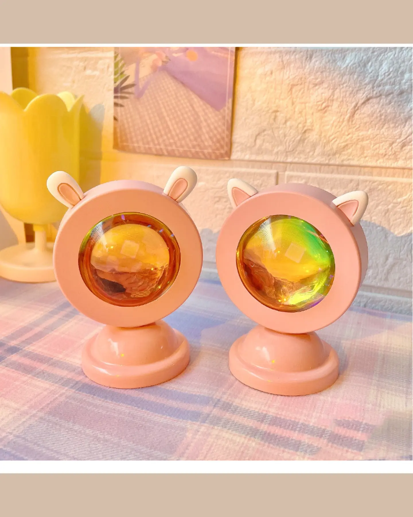 Cute Sunset Projection Lamp, USB Rainbow Mood Light, view 9