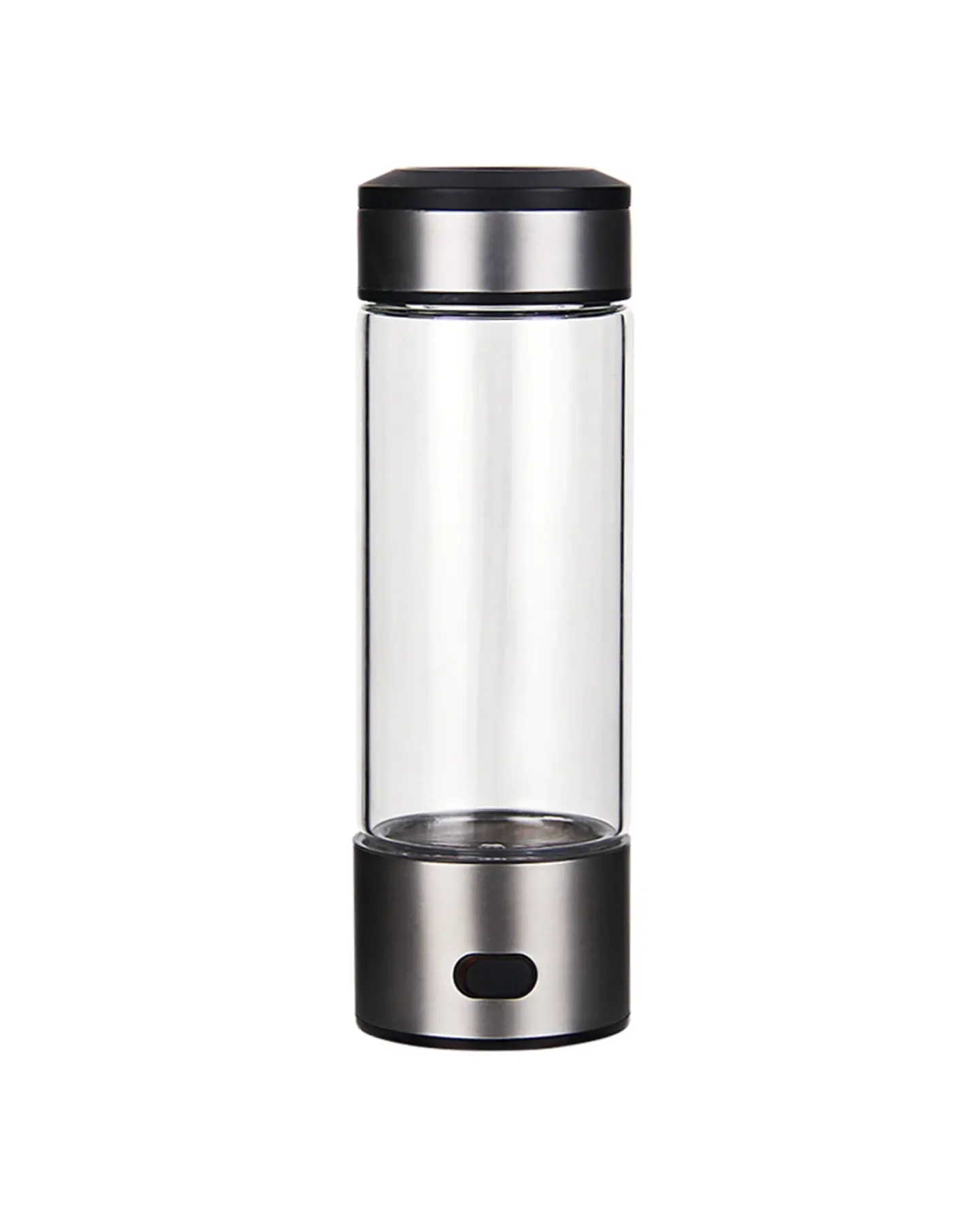 Portable Hydrogen Water Bottle, Rechargeable, 420 ml Glass
