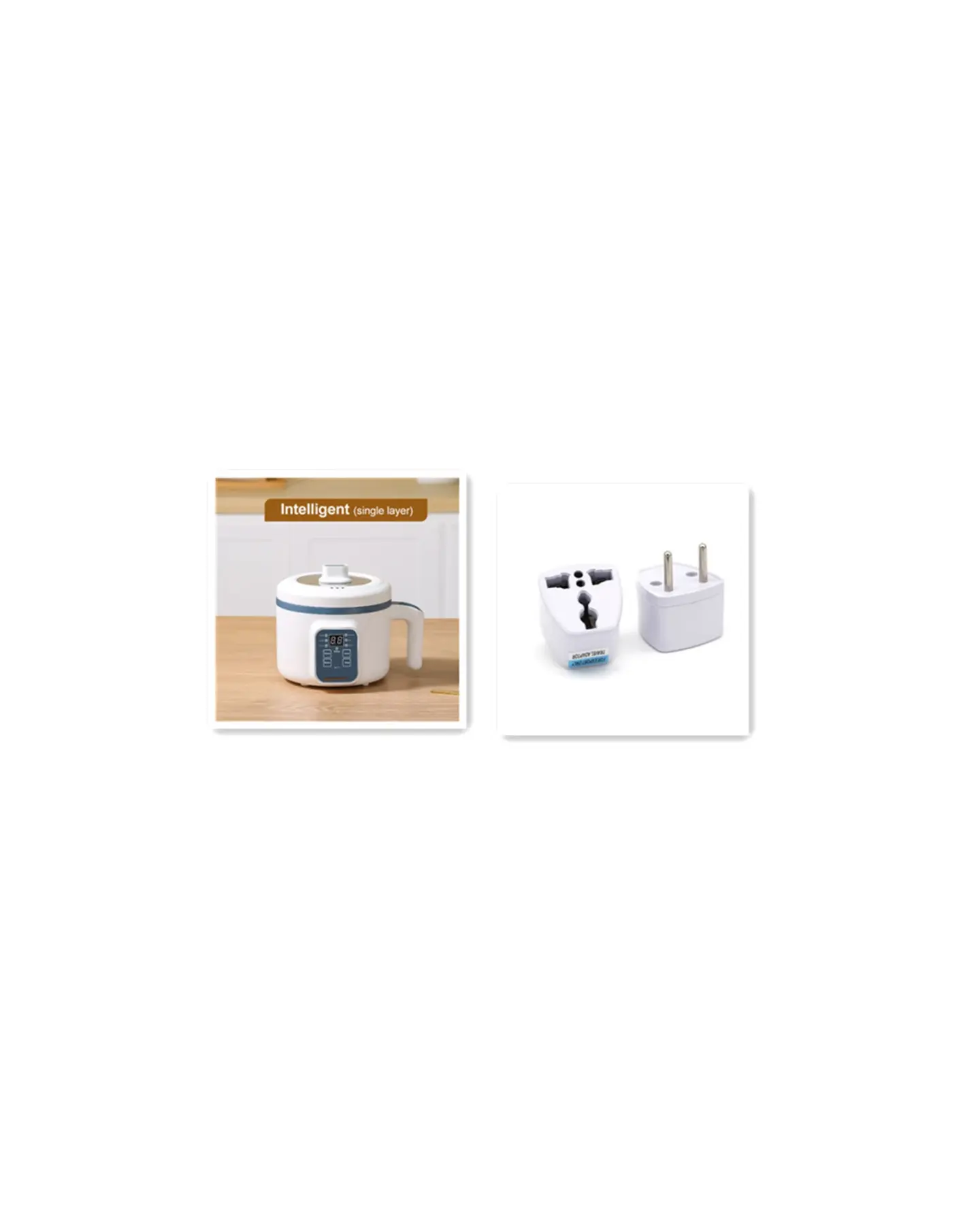 Mini Rice Cooker with Ceramic Pot and Steamer, Small 1-2 Person, view 5