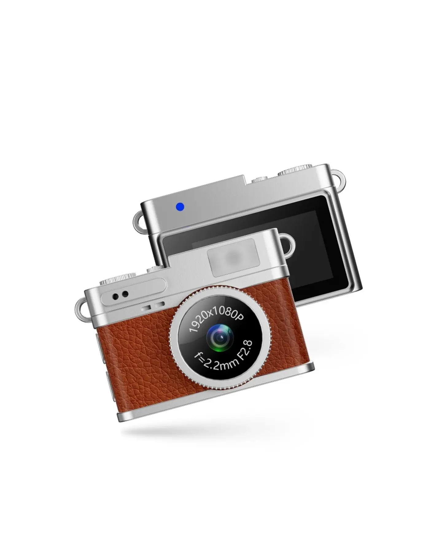 Retro Mini Digital Camera with Necklace Strap, Pocket Size, view 4