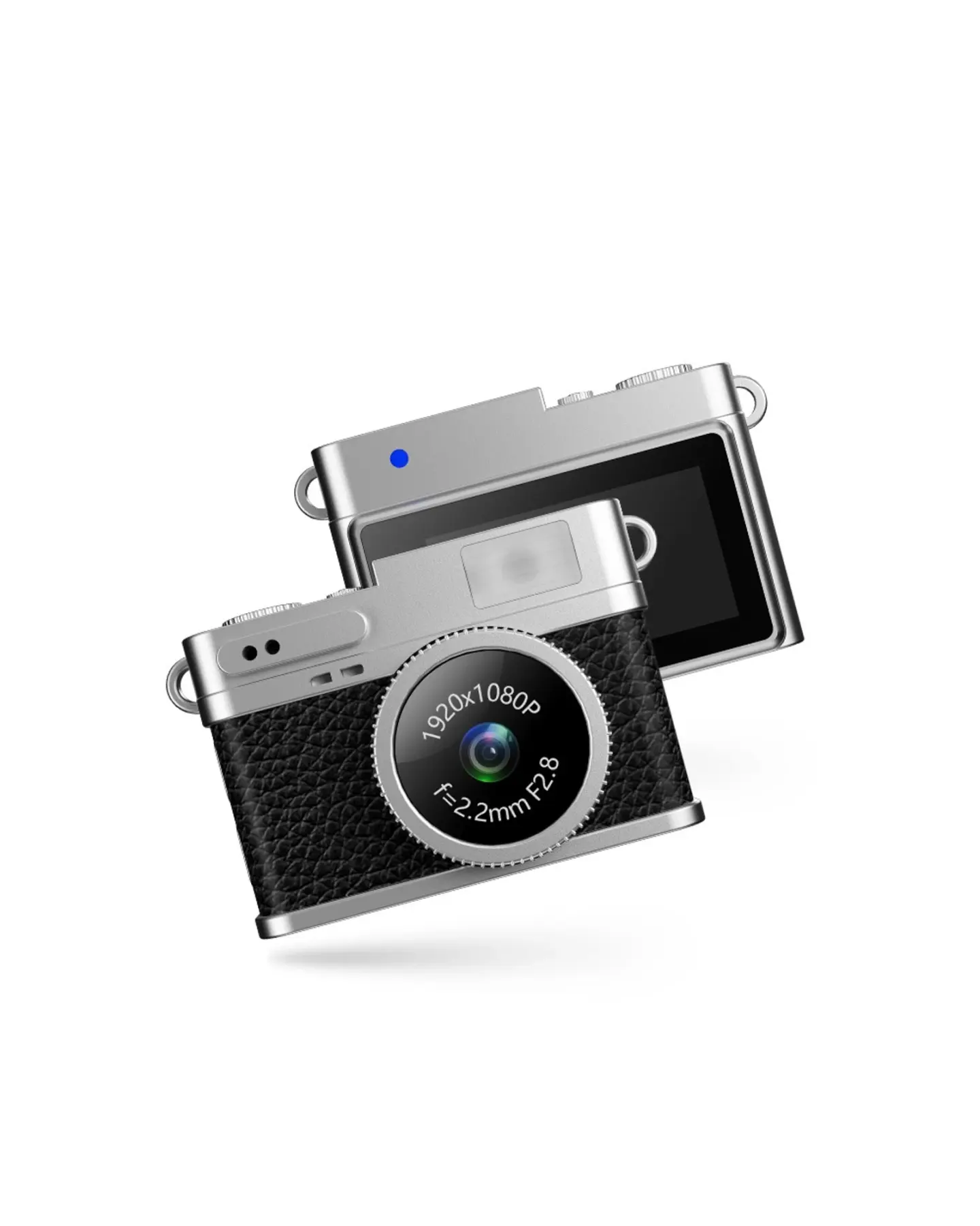 Retro Mini Digital Camera with Necklace Strap, Pocket Size, view 7