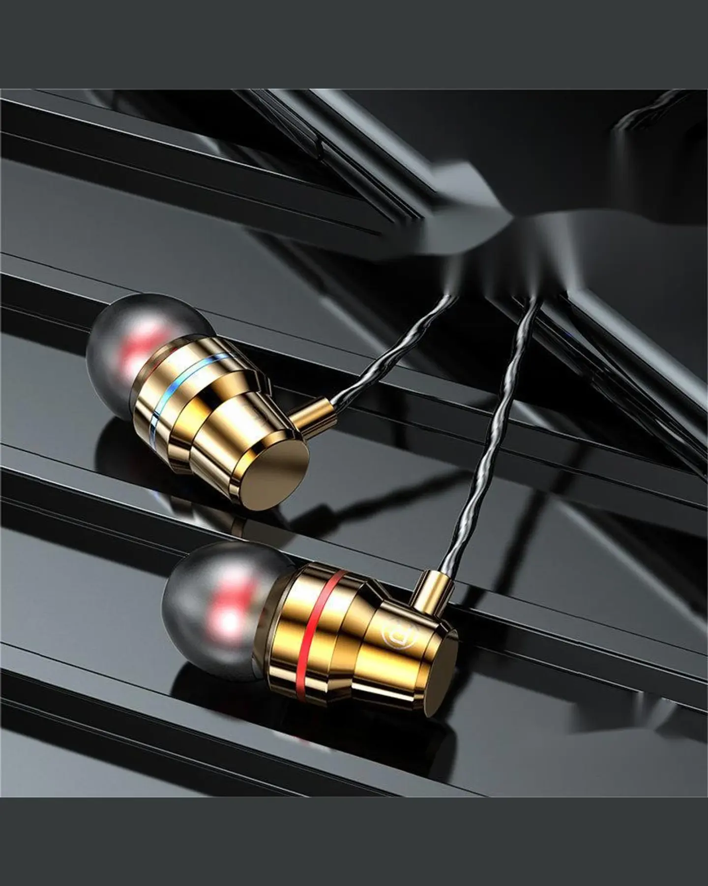 Metal Wired Earbuds, 3.5 mm or USB-C, Hi-Fi In-Ear, view 2