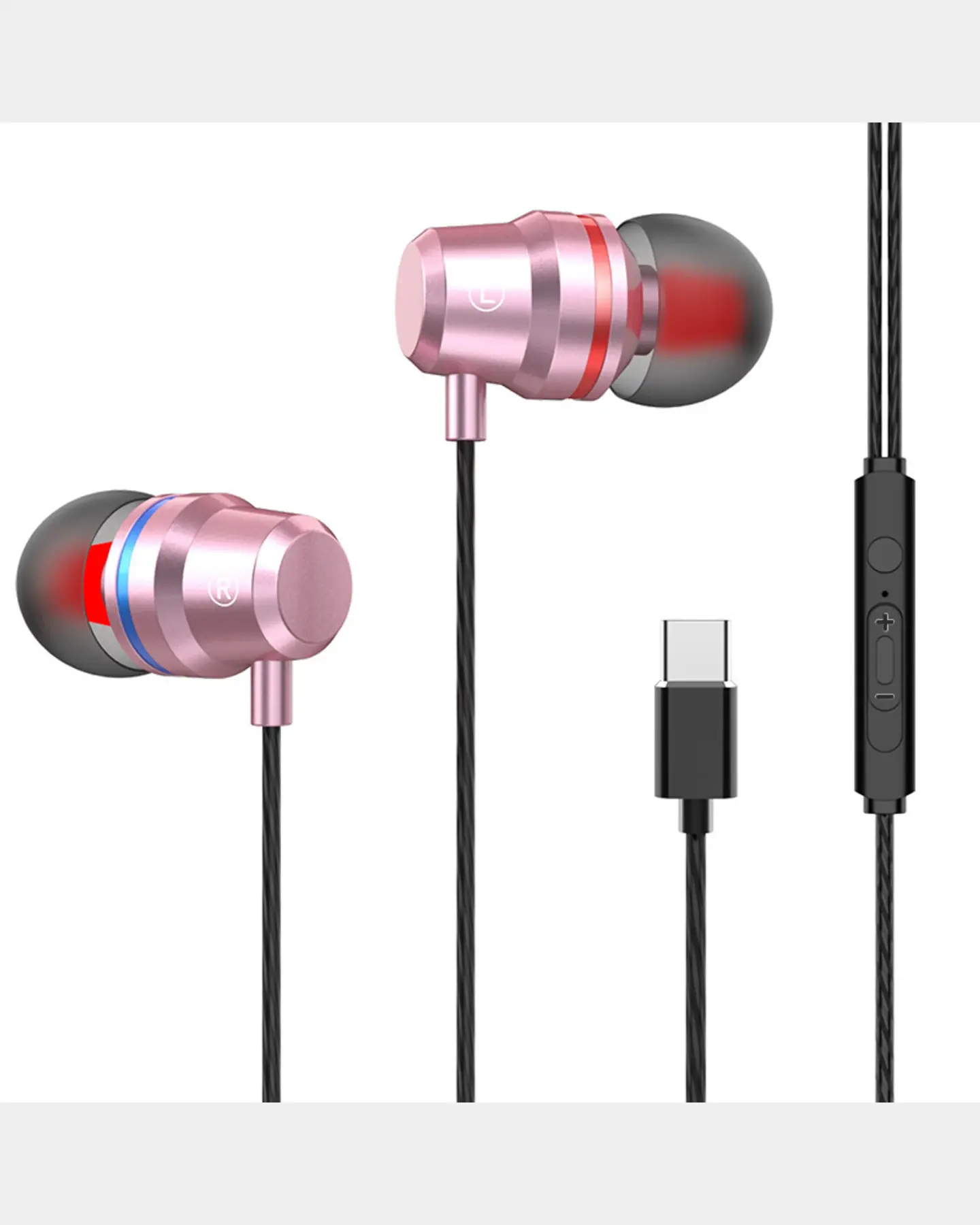 Metal Wired Earbuds, 3.5 mm or USB-C, Hi-Fi In-Ear, view 7