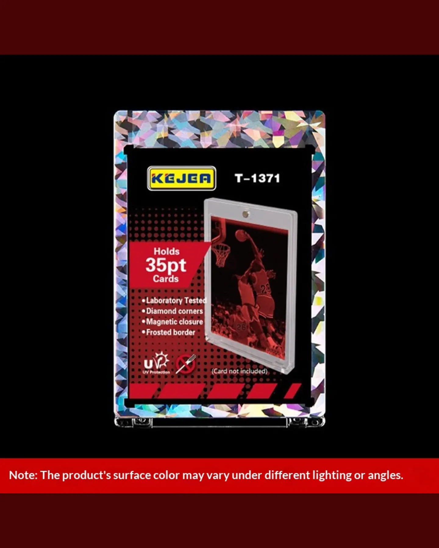 Magnetic Card Holders 35pt, Shatter-Effect Acrylic Top Loaders, view 5