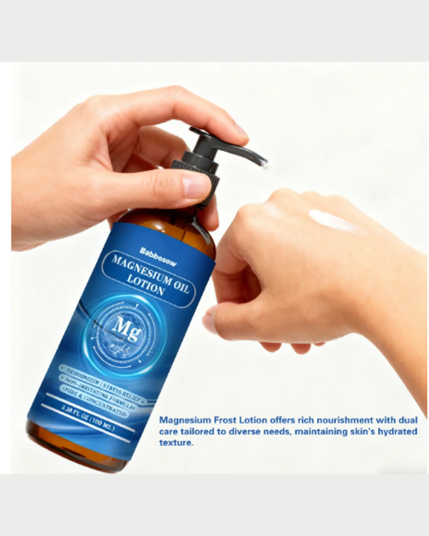 Magnesium Oil Spray & Magnesium Lotion Set, 2 x 100 ml, view 3